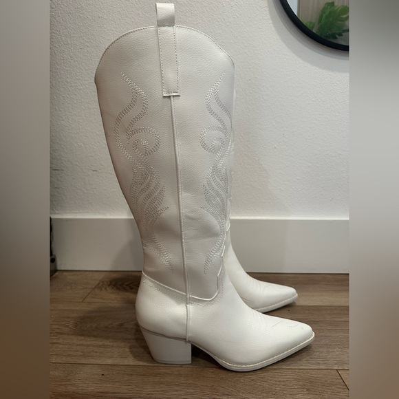 White Fox Western Cowboy Boots - White [NEW] - Picture 4 of 13